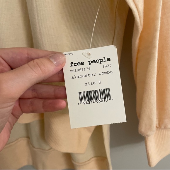 NWT We The Free Feelin It Pink Slouchy Patchwork Pullover Long Sleeve Top - Picture 9 of 9